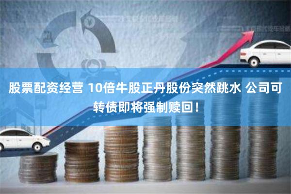 股票配资经营 10倍牛股正丹股份突然跳水 公司可转债即将强制赎回！